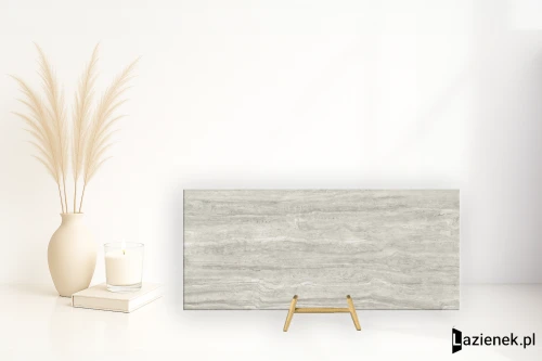Przejdź do produktu Fondovalle Royal Travertino Griseo Vein strukturalna 3D wyk. satyna 120x278 cm gr. 6 mm - płytka rektyfikowana / ROT214