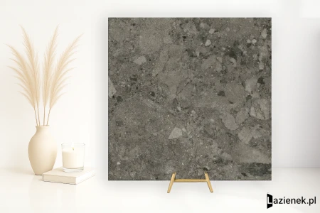 Coem Sassiepietre Grigio Scuro 120.8x120.8 - płytka imitująca kamień