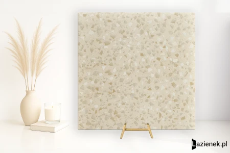 Coem Terrazzo Maxi Caolino 30x30 - płytka imitująca lastryko