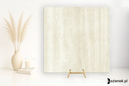 Coem Touch Stone Vein White polerowano- 60.4x60.4 - płytka imitująca marmur