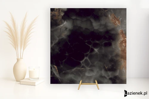 Przejdź do produktu Coem Wide Gres Onice Effect Deep Dark polerowana 120x120 cm gr. 6 mm - płytka rektyfikowana / 0OE120L