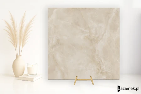 Piemme Majestic Onyx Crystal Beige wysoki 120x120 - płytka imitująca marmur