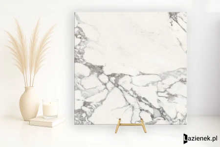 Piemme Majestic Pure Selection Glorious Arabescato wysoki 120x120 - płytka imitująca marmur