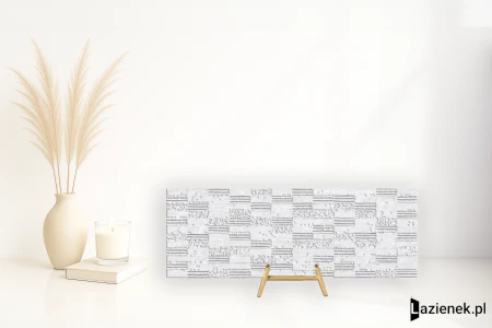 Keraben Bleuemix White 25x70 - płytka nierektyfikowana - płytka imitująca kamień