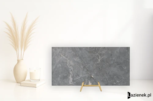 Przejdź do produktu Keraben Idyllic Grey wysoki połysk 60x120 cm gr. 10 mm - płytka rektyfikowana / 20038830