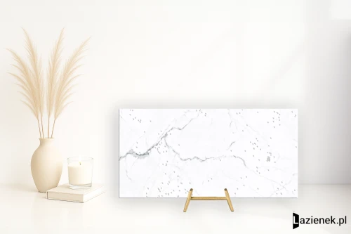 Przejdź do produktu Keraben Idyllic White wysoki połysk 60x120 cm gr. 10 mm - płytka rektyfikowana / 20038833