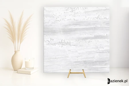 Keraben Luxury White satyna 90x90 - płytka imitująca marmur
