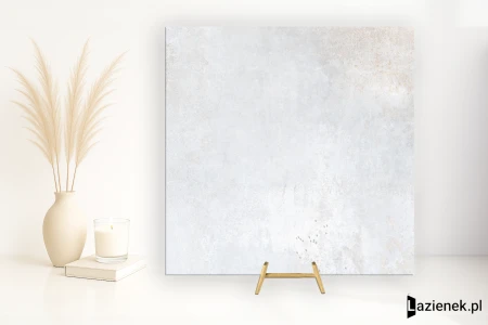 Keraben Universe White antypoślizgowa 75x75 - płytka imitująca metal