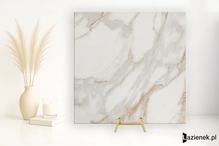 Fap Roma Gold Calacatta Oro wysoki 80x80 - płytka imitująca marmur