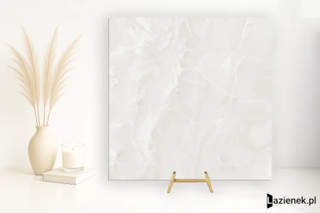 Fap Roma Gold Onice Neve wysoki 80x80 - płytka imitująca marmur
