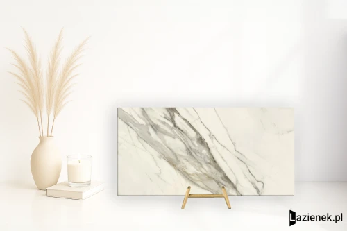 Przejdź do produktu Delconca Boutique Calacatta Oro wysoki połysk 60x120 cm gr. 9 mm - płytka rektyfikowana / GCBO07SJ