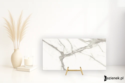 Przejdź do produktu Delconca Boutique Calacatta wysoki połysk 60x120 cm gr. 9 mm - płytka rektyfikowana / GCBO20SJ
