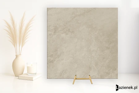 Delconca Lavaredo Beige podwyższona odporność 80x80 - płytka imitująca kamień