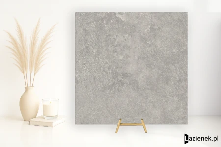 Delconca Lavaredo Grigio podwyższona odporność 80x80 - płytka imitująca kamień