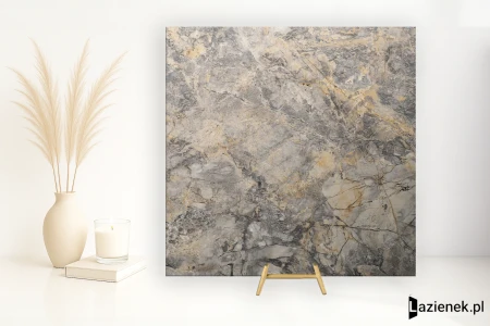 Delconca Marble Edition Invisible Gray podwyższona odporność 60x60 - płytka imitująca kamień