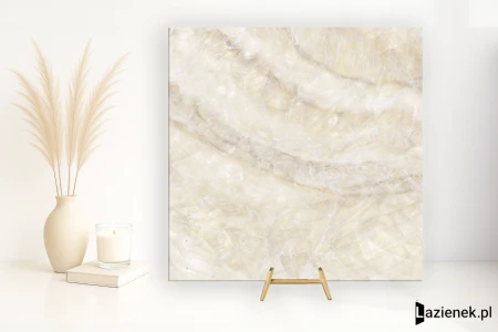 Emil Tele Di Marmo Lumia Ivory Gioiello jedwabista 120x120 - płytka imitująca marmur