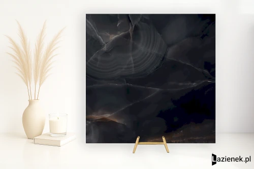 Przejdź do produktu Emil Tele Di Marmo Onyx Onyx Black wysoki połysk 120x120 cm gr. 7 mm - płytka rektyfikowana / ELDK