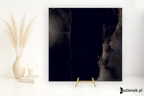 Przejdź do produktu Emil Tele Di Marmo Onyx Onyx Black wysoki połysk 90x90 cm gr. 10 mm - płytka rektyfikowana / EKTZ