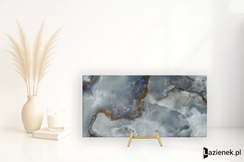 Przejdź do produktu Emil Tele Di Marmo Onyx Onyx Blue wysoki połysk 60x120 cm gr. 10 mm - płytka rektyfikowana / EKTR
