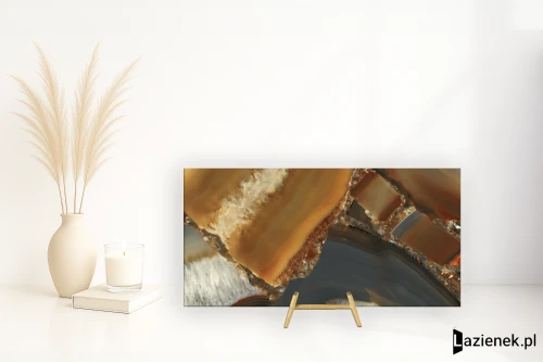 Przejdź do produktu Emil Tele Di Marmo Precious Agate Brown wysoki połysk 60x120 cm gr. 10 mm - płytka rektyfikowana / ELN3