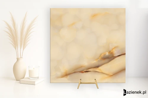 Przejdź do produktu Emil Tele Di Marmo Pure Onyx Onyx Miele wysoki połysk 120x120 cm gr. 7 mm - płytka rektyfikowana / EMGM
