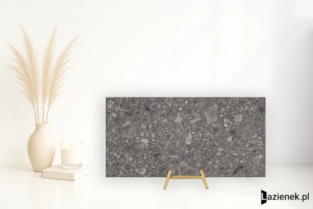 Ergon Lombarda Nero naturalna 30x60 - płytka imitująca lastryko