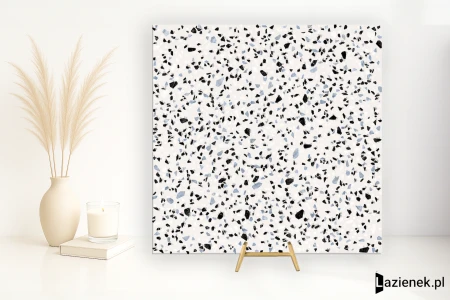 Ergon Medley Classic White naturalna 90x90 - płytka imitująca lastryko