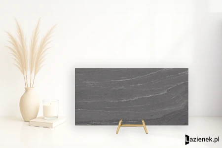 Ergon Stone Talk Dark młotkowana techniczna 60x120 - płytka imitująca kamień