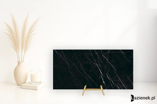 Przejdź do produktu Ariostea Marmi Classici Nero Marquinia jedwabista polerowana 60x120 cm gr. 8 mm - płytka rektyfikowana / PK612547