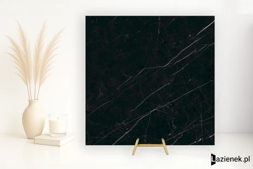 Przejdź do produktu Ariostea Marmi Classici Nero Marquinia jedwabista polerowana 60x60 cm gr. 8 mm - płytka rektyfikowana / PK6547