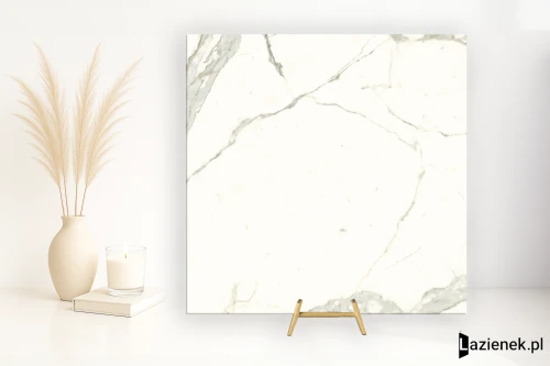 Przejdź do produktu Ariostea Ultra Marmi Bianco Calacatta jedwabista polerowana 75x75 cm gr. 6 mm - płytka rektyfikowana / UM6SK75536