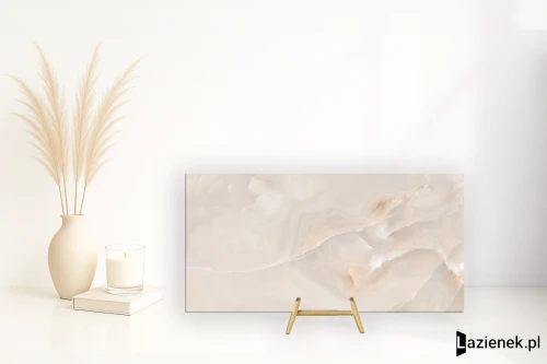 Przejdź do produktu Ariostea Ultra Onici Onice Pesca wysoki połysk 75x150 cm gr. 6 mm - płytka rektyfikowana / UO6L157588