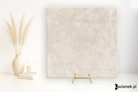 Provenza Groove Hot White naturalna 80x80 - płytka imitująca beton