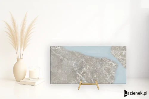 Przejdź do produktu Provenza Unique Marble Ambra Moon Grey półpolerowana 60x120 cm gr. 10 mm - płytka rektyfikowana / EKT5