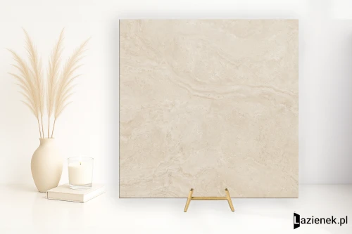 Przejdź do produktu Provenza Unique Travertine Cream Minimal naturalna 120x120 cm gr. 10 mm - płytka rektyfikowana / ELLA