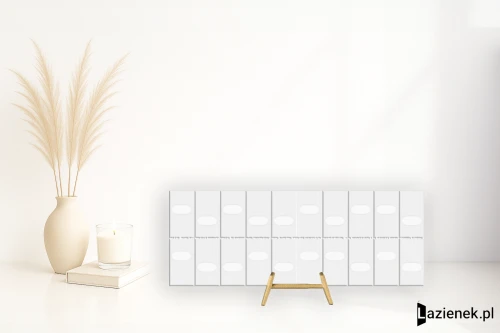 Przejdź do produktu Apavisa Acqua White Oval naturalna 44.63x119.30 cm gr. 7 mm - płytka rektyfikowana / 8431940448300