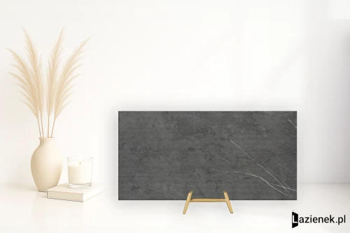 Przejdź do produktu Apavisa Argos Black ryflowana 59.55x119.3 cm gr. 6 mm - płytka rektyfikowana / 8431940462344