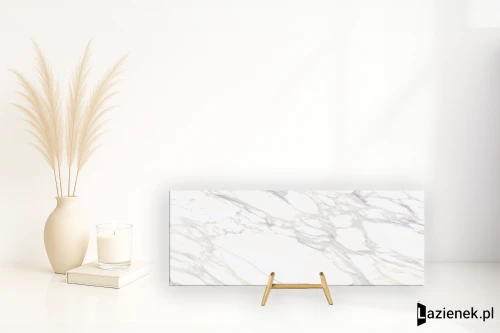 Przejdź do produktu Apavisa Borghini White błyszcząca 44.63x119.30 cm gr. 7 mm - płytka rektyfikowana / 8431940403149