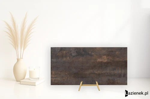 Przejdź do produktu Apavisa Corten Titanium półpolerowana 49.75x99.55 cm gr. 7 mm - płytka rektyfikowana / 8431940415258