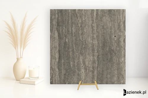 Przejdź do produktu Apavisa Travertino Titanium naturalna 59.55x59.55 cm gr. 7 mm - płytka rektyfikowana / 8431940416873