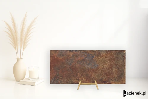 Przejdź do produktu Iris Theke Acciaio Acciaio Corten półpolerowana 120x270 cm gr. 6 mm - płytka rektyfikowana / HI2712048XL