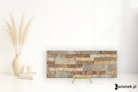 Novabell Brickup Ocean Travertino Mix naturalna 16x40 - płytka nierektyfikowana - płytka imitująca cegłę