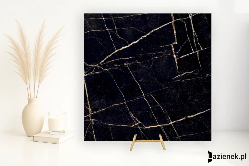 Przejdź do produktu Novabell Extra Marquina Shiny szlifowana 60x60 cm gr. 10 mm - płytka rektyfikowana / EXT90LR
