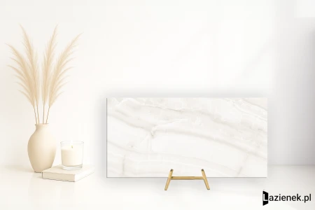 Novabell Extra Onice Bianco szlifowana 60x120 - płytka imitująca marmur