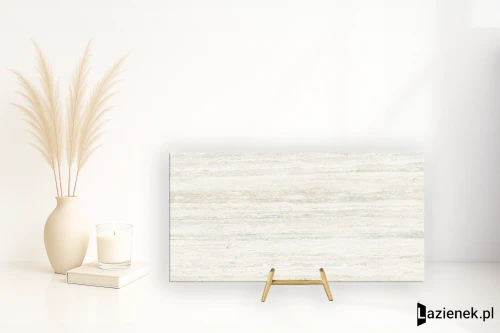 Przejdź do produktu Novabell Thermae Verso Travertino White szlifowana łupana 60x120 cm gr. 9 mm - płytka nierektyfikowana / TRV82SR
