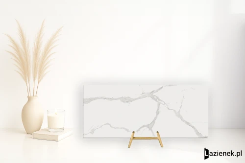 Przejdź do produktu Ape Statuario White polerowana 120x280 cm gr. 10 mm - płytka rektyfikowana / A040032