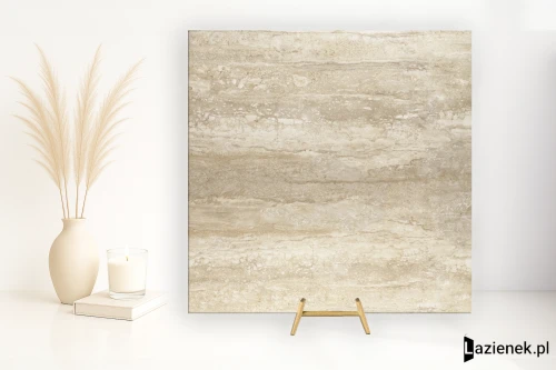 Przejdź do produktu Ape Wabi Sabi Travertino Brescia polerowana 120x120 cm gr. 10 mm - płytka rektyfikowana / A034154