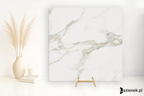 Przejdź do produktu Lea Noblesse Calacatta Prestige polerowana 120x120 cm gr. 9 mm - płytka rektyfikowana / LG8NB11