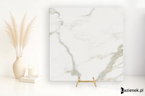 Przejdź do produktu Lea Noblesse Calacatta Prestige gładka 120x120 cm gr. 9 mm - płytka rektyfikowana / LG8NB10