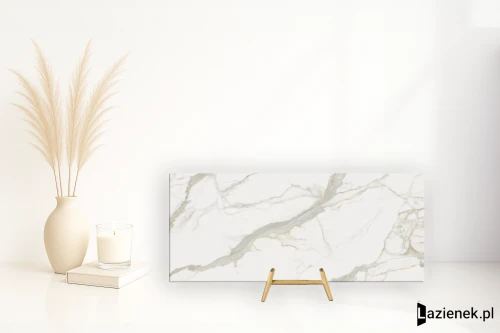 Przejdź do produktu Lea Noblesse Calacatta Prestige gładka 120x278 cm gr. 6 mm - płytka rektyfikowana / LS6NB10